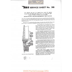 Bsa Service Sheet N 308 P1967 Clutch 6 Spring