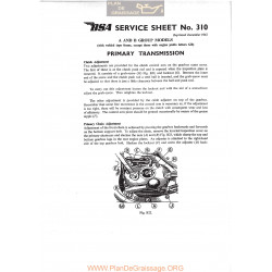 Bsa Service Sheet N 310 P1967 Primary Transmission Non Gb Late Models