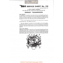 Bsa Service Sheet N 310 P1967 Primary Transmission Non Gb Late Models