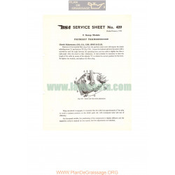 Bsa Service Sheet N 409 P1958 Clutch Adjustment C10 C11 C11g 1955 1954