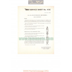 Bsa Service Sheet N 412c P1958 C12 D3 D5 Swinging Arm Models Rear Suspension