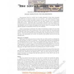 Bsa Service Sheet N 504 P1962 Engine Decarbonising D1 D3 D5 D7