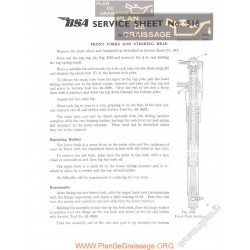 Bsa Service Sheet N 516 P1960 Front Forks Steering Head D7