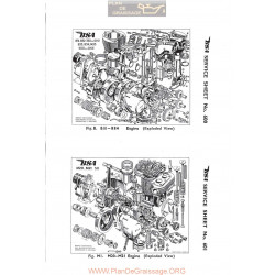 Bsa Service Sheet N 600 602a P1967 Exploded Views