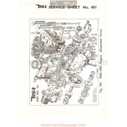 Bsa Service Sheet N 601 P1956 Motor Despiece Modelo Grupo M20 Y M21 Ingles