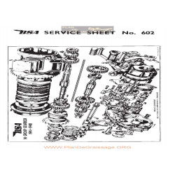 Bsa Service Sheet N 602 P1967 Gearbox Exploded Views