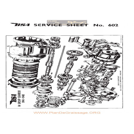 Bsa Service Sheet N 602 P1967 Gearbox Exploded Views