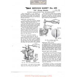 Bsa Service Sheet N 605 P1967 Decarbonising