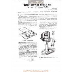 Bsa Service Sheet N 608 P1967 Gearbox Plunger Rigid