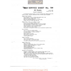 Bsa Service Sheet N 709 P1967 Faultfinding
