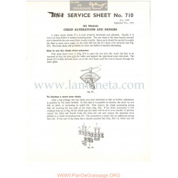 Bsa Service Sheet N 710 P1956 Alteraciones Cadena Y Reparaciones Modelos Grupo Todos Ingles