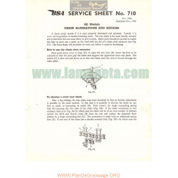 Bsa Service Sheet N 710 P1957 Chain Alteation And Refairs All Model