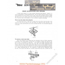 Bsa Service Sheet N 710 P1963 All Model Chain Alteration
