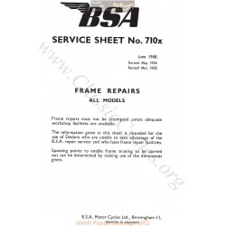 Bsa Service Sheet N 710x P1959 Frame Repairs All Models