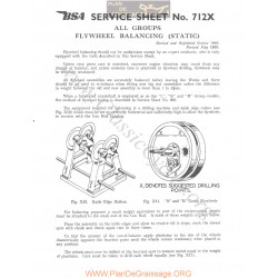 Bsa Service Sheet N 712 P1959 All Groups Flywheel Balancing