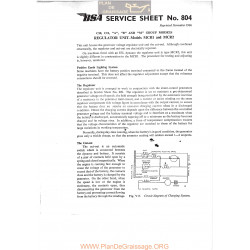 Bsa Service Sheet N 804 P1967 Regulator