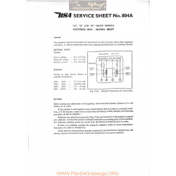 Bsa Service Sheet N 804a P1967 Control Box