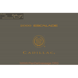 Cadillac 2000 Escalade User Manual