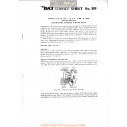 Bsa Service Sheet N 809 P1967 Generators