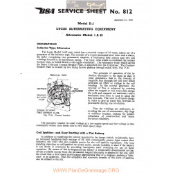 Bsa Service Sheet N 812 P1967 Lucas Alternator