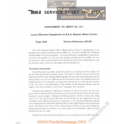Bsa Service Sheet N 812a P1963 Serice Reference 47077d
