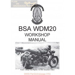 Bsa Wdm 20 Workshop Manual