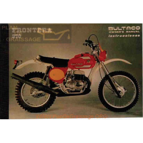 Bultaco Frontera 370 Mk 10 Mod 181 Manual Usuario