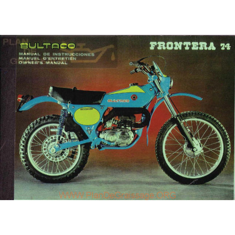 Bultaco Frontera 74 Mod 174 Manual Usuario