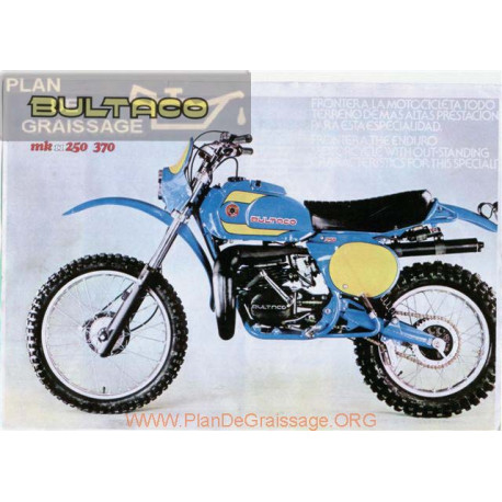 Bultaco Frontera Mk11 250 Mod 214 Mk11 370 Mod 215 Manual Usuario