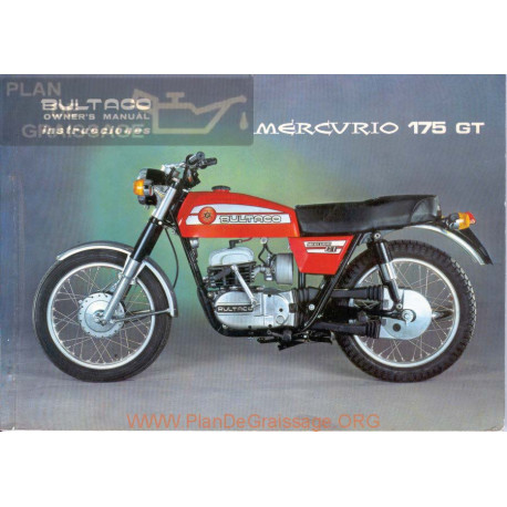 Bultaco Mercurio 175 Gt Manual Instrucciones