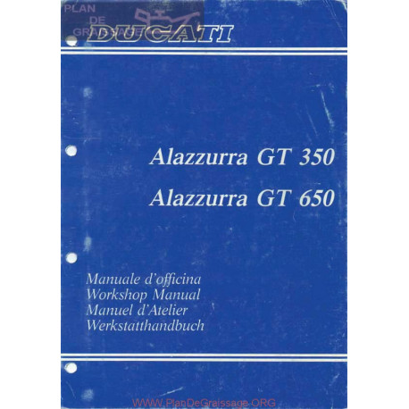 Cagiva 350 650 Alazzurra Manual De Reparatie