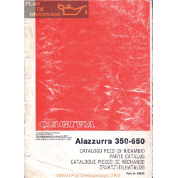 Cagiva 350 650 Alazzurra Parts List