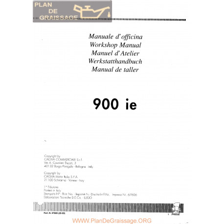 Cagiva 900 Ie Cagiva 1990 Manual De Reparatie