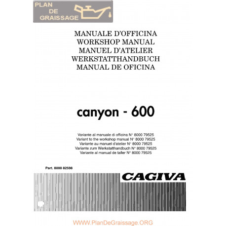 Cagiva Canyon 600 1996 Manual De Reparatie