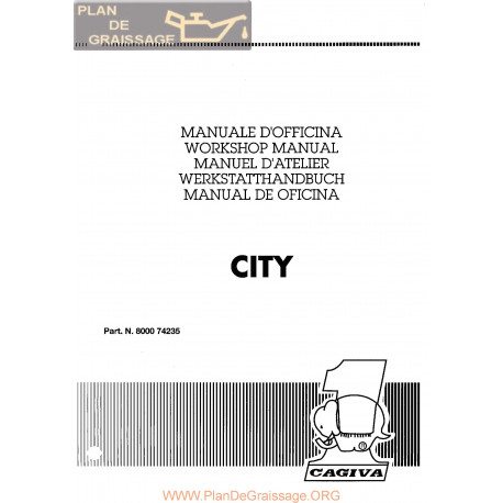 Cagiva City 1992 Manual De Reparatie