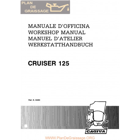 Cagiva Cruiser 125 1988 Manual De Reparatie