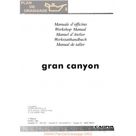 Cagiva Grancanyon 1998 Manual De Reparatie