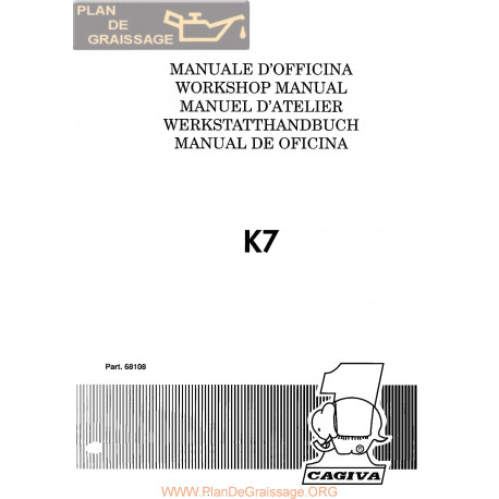 Cagiva K7 1990 Manual De Reparatie