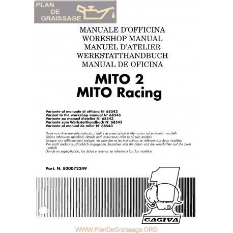 Cagiva Mito 2 Racing 1992 Manual De Reparatie