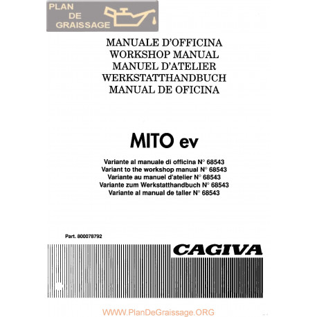 Cagiva Mito Ev 1994 Manual De Reparatie