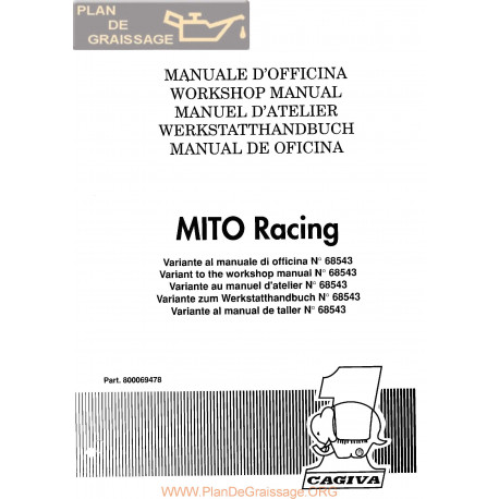 Cagiva Mito Racing 1991 Manual De Reparatie