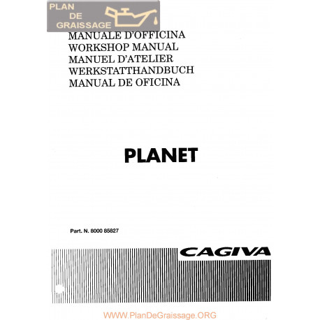 Cagiva Planet 1997 Manual De Reparatie