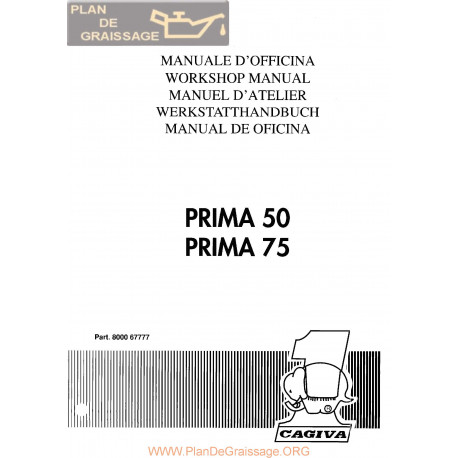 Cagiva Prima 50 75 1992 Manual De Reparatie
