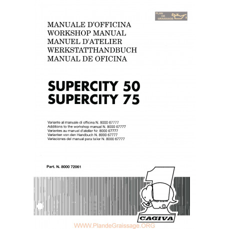 Cagiva Supercity 50 75 1991 Manual De Reparatie