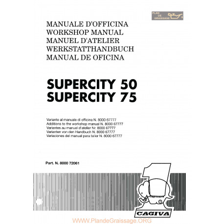 Cagiva Supercity 50 75 1991 Manual De Reparatie