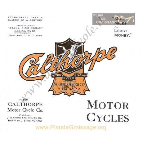 Calthorpe Catalogo 1928