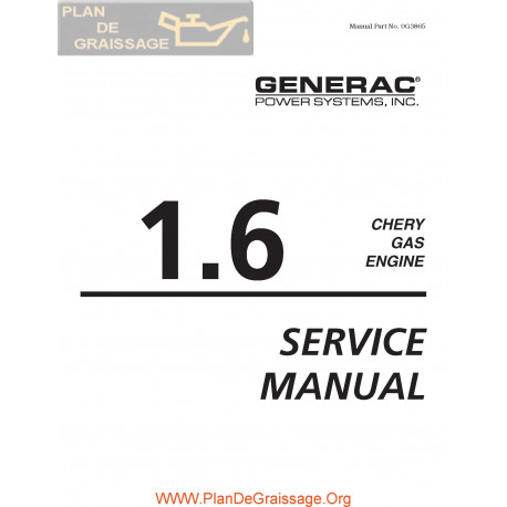 Chery 1600 Gas Engine Service Manual