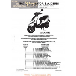 Derbi Atlantis Aire 1999 2000 Parts List