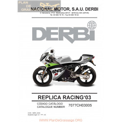 Derbi Gpr Replica Racing 2003 Parts List