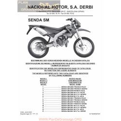 Derbi Senda Sm 2001 Parts List